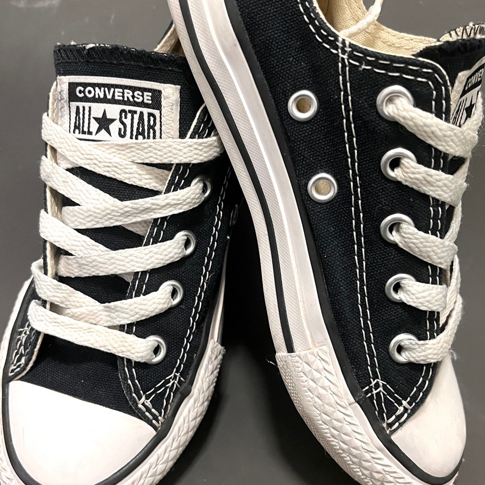 Converse Kids Black & White Low Top Chuck Taylor Sneakers